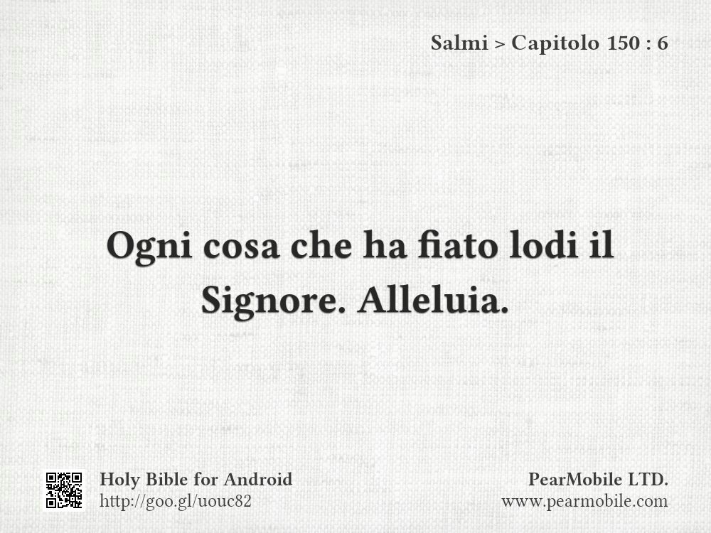 Salmi, Capitolo 150:6
